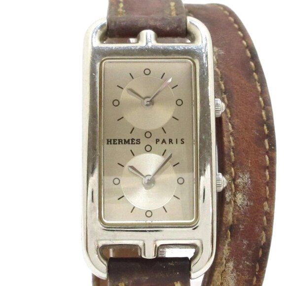 HERMES Cape Cod Double Tour CC3-210 1****** Dark Brown Women\'s Wrist Watch main image 11